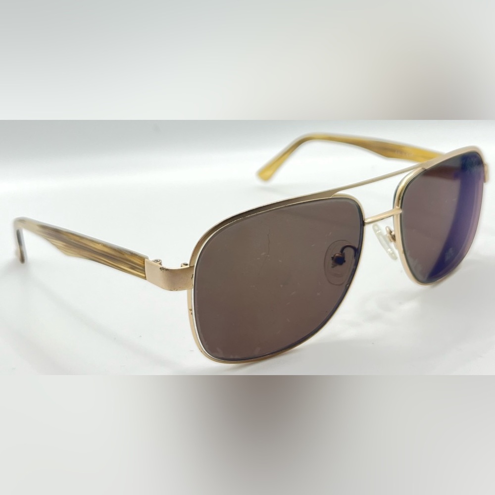 Zenni Gold Pilot Sunglasses Frames Only